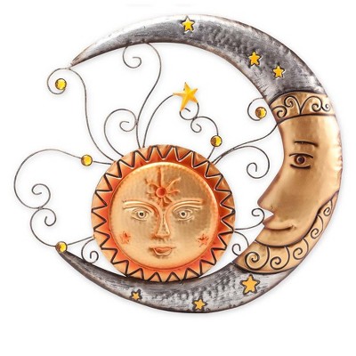 Wind & Weather Metal Sun & Moon Wall Art