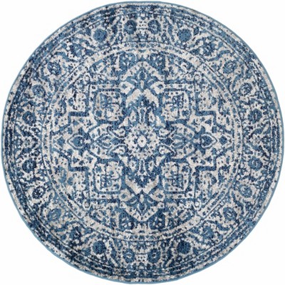 Hauteloom Wellsburg Blue&White Area Carpet