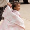 Living Textiles|Chenille Baby Blanket - Pink Hearts - 2 of 4