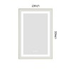 Sapphtopaz Bathroom Wall Mirror,Vanity Mirror with Metal Frame, Wall Mounted Bathroom Mirrors Anti-Fog for Over Sink,Bedroom,Entryway,Living Room - 3 of 4