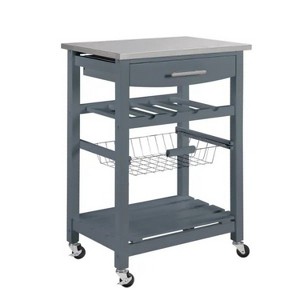 LunaLulinlk Mobile Rolling Kitchen Island Trolley Serving Cart - 1 of 4