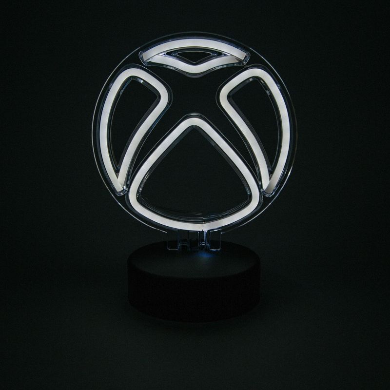 Ukonic Xbox Logo Battery-Powered White Neon Desk Lamp Light | 8 Inches Tall, 2 of 7