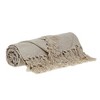 Parkland Collection,Logan Casual Beige 52" X 67" Woven Handloom Throw - 3 of 4