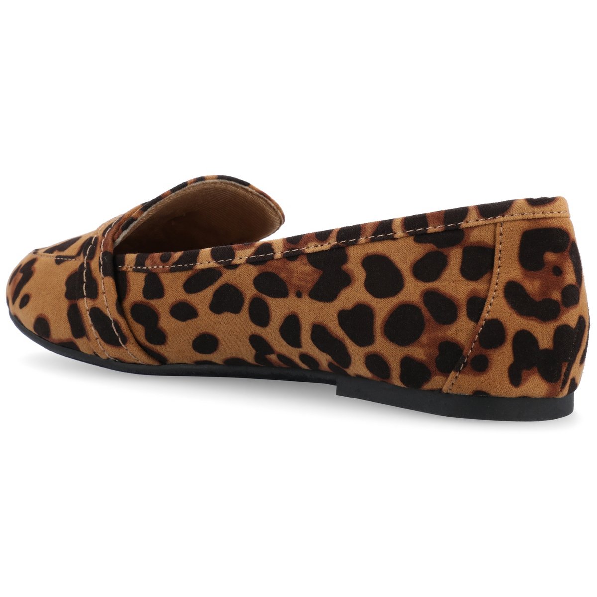 Женские туфли Journee Collection Women's Marci Slip On Round Toe Loafer Flats Leopard 8 — фото 7