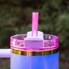CharCharms 4pk 40oz Water Bottle Straws Wicked Glinda - 4 of 4
