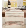 Saro Lifestyle Long Table Runner With Stripe Design, Multicolored, 16" x 72" - 3 of 3