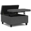 NicBex Square Linen Storage Ottoman Bench,Storage Ottoman with Lift Lids and Stitched Tuft Design,Modern Storage Bench for Living Room,Bedroom - 2 of 4