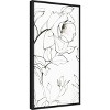 Amanti Art Sketch of Roses Panel II by Shirley Novak Canvas Wall Art Print Framed 14 x 27-in. - 3 of 4