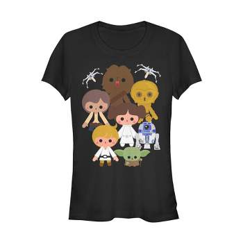 Juniors Womens Star Wars Cute Cartoon Rebels T-Shirt