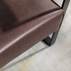 NicBex Accent Chair with Durable Square Metal Frame Lounge Chair Modern Armchair Reading Chair Comfy Chair for Living Room, Dark Brown - 3 of 4
