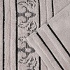 Zero Twist Cotton Solid and Jacquard Bathroom Towel Set by Blue Nile Mills - 3 of 4