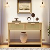 COZONY Console Table for Entryway – Boho Wood Sofa Table with 2 Drawers, Storage Console Table for Living Room, Hallway & Foyer Decor - 2 of 4
