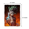 Just Funky Dr. Stone Senku Ishigami 45 x 60 Inch Fleece Throw Blanket - 2 of 4