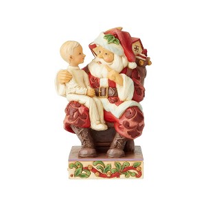Department 56 Jim Shore Santa with Child on Lap Christmas Figure #6004485 - 1 of 2