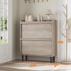 Shoe Cabinet with 2 Flip Drawers, Wooden Shoe Organizer Cabinet with Adjustable Shelf, Shoe Storage for Entryway - 2 of 4