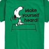 Boys' - Peanuts - Make Yourself Heard Short Sleeve Graphic T-Shirt - 2 of 4