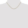 Black Bow Jewelry 1.65mm 14k Yellow Gold Diamond Cut Solid Cable Chain Necklace - 2 of 4