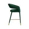 Meridian Furniture,Destiny Green Velvet Stool - 4 of 4