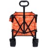 FURNIinspire Outdoor Serving Carts Collapsible Foldable Extended Wagon 480lb Weight Capacity All-Terrain Beach Wheels, Orange, 37.4"*23.03"*38.98" - 2 of 4