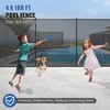 Swimming Pool Fence for Inground Pools, Safety Fencing with Stainless Steel Legs for Protecting Kids and Pets, 340 GMS Teslin PVC Mesh - 4 of 4