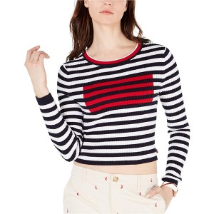 Tommy Hilfiger Womens Ribbed Flag Pullover Sweater - 1 of 1