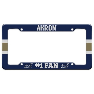 University of Akron #1 Fan License Plate Tag Frame