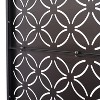 Grungis Matrix Metal Decorative Patio Screens,Galvanized Privacy Fence Panels with Grid Pattern for Deck Balcony Patio,76" H×48" W - 3 of 4