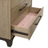 ORRD  6-Drawer Dresser Caramel Cocoa Finish - Modern Tall Chest with Metal Glides for Bedroom Storage Organization - 4 of 4