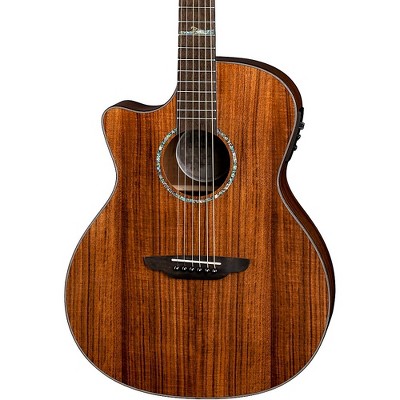 Luna Guitars High Tide Koa Left-Handed Grand Concert Acoustic/Electric Guitar Satin Natural