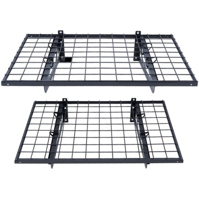Munora 3ft x 2ft Heavy Duty Wall Mounted Garage Shelving (2-Pack) - 500 lbs Total Capacity Storage Rack