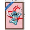 Trends International Disney Lilo and Stitch - Hearts Framed Wall Poster Prints - 3 of 4