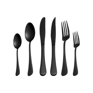 Nebula Vortex Titanium Stainless Steel Tableware Cutlery Set - 1 of 4