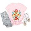 Simply Sage Market Folk Art Florals Distressed Short Sleeve Tee - 3 of 4