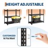 Metal Shelving Unit,Garage Storage Shelves, 3850 Lbs Capacity, Adjustable Steel Storage Rack, Matte Black, Heavy Duty - 3 of 4