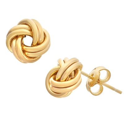 Giorgio Di Vicenza 14K Yellow Gold Italian Love Knot Stud Earrings