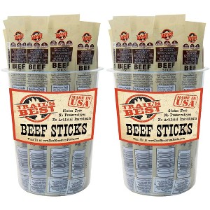 Trail's Best 1.1oz Beef Sticks 16-ct Tubs - 2 Tubs - 1 of 4
