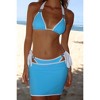 Moda Minx Contrast Cove 'Powder Blue & White' Micro Skirt - 4 of 4