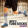 Men's Striped Tube Socks, 6 PAIR, Over the Calf High, Size 9-10-13-15 - 2 of 4