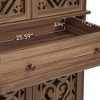 Okak Kitchen Pantry Cabinet, Tall Cabinet with 4 Adjustable Inner Shelves & 4 Doors, Versatile Cupboard for Living Room Dining Room - 4 of 4