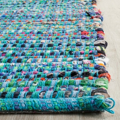 Hand-Tufted Nantucket Cotton Artisan Blue Rug - 5' x 8'