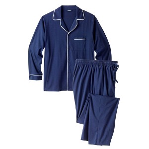 KingSize Men's Big & Tall Long Sleeve Pajama Set - 1 of 4