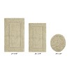 Lux Premium 100% Cotton  Ultra-Soft Tufted Solid Reversible 3 Piece Bath Rug Set, Water-Absorbent, Durable, Machine Washable Bathroom Rug - 2 of 4
