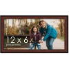 PosterPalooza | Panoramic Decor Brown Picture Frame - UV Acrylic, Foam Board Backing, Hanging Hardware - 2 of 4