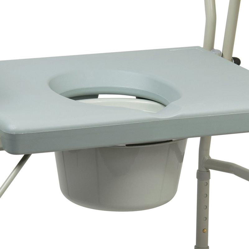 McKesson Bariatric Commode Chair Portable Toilet, 1 Count, 4 of 8