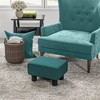 NicBex 33.75 Inch Ottoman Bench Modern Linen Ottoman with Wooden Frame, End of Sofa Footrest for Living Room, Bedroom, Entryway - 2 of 4