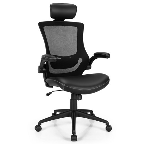 Office Desk Chair Ergonomic Mesh Back Adjustable Flip up Armrest