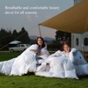 Inhand Goose Feather Down Fiber Comforter - 100% Cotton Duvet Insert - Hotel Luxury Hypoallergenic Bedding Comforter All Season - 4 of 4