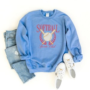 Simply Sage Market Women's Graphic Sweatshirt Softball Sports Club - 1 of 3