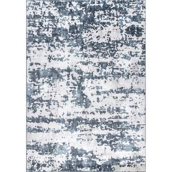Ginny Contemporary Speckled Abstract Area Rug Blue - nuLOOM