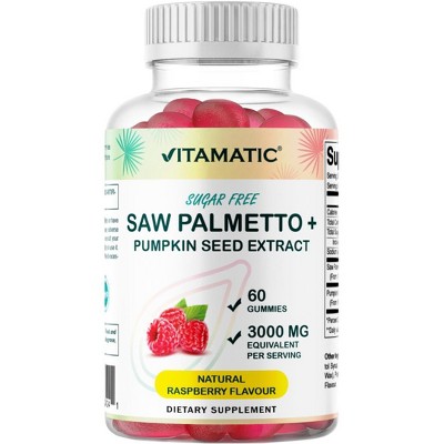 Sugar Free Saw Palmetto with Pumpkin Seed 3000 mg - 60 Gummies